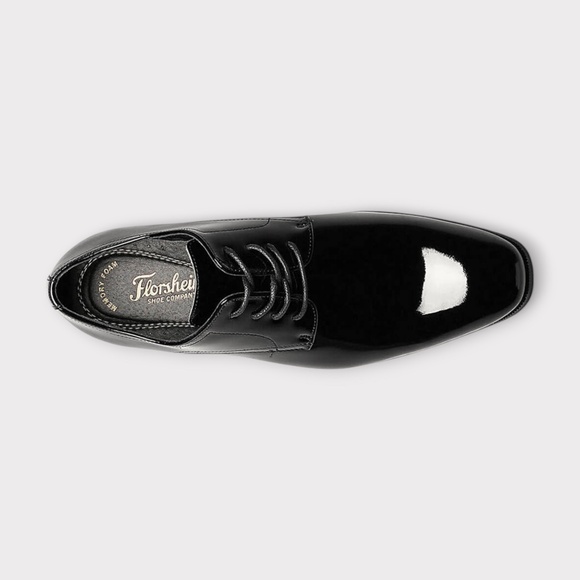 Mens  Florsheim Tux Plain Oxford, Black Patent Leather. 14212-004 main image 4